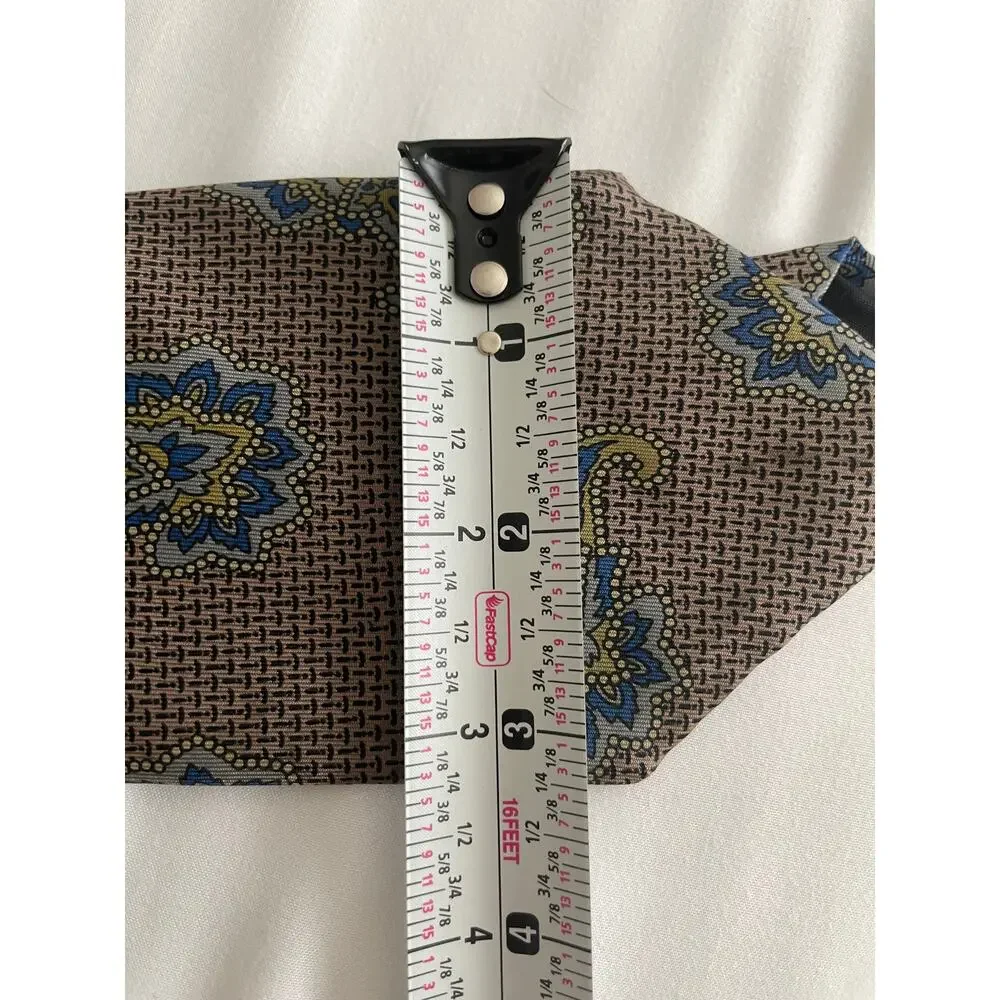 Vintage John Henry 100% Silk Made in USA paisley tie